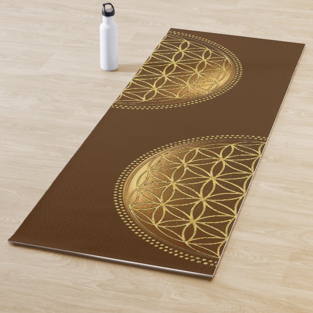 FLOWER OF LIFE - Sacred Geometry Medaillon 1 Yoga Mat (In Situ)
