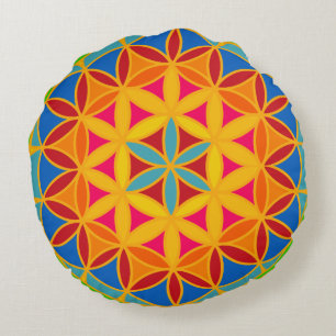 Flower of life sacred geometry pillow