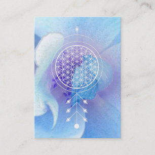 *~* Flower of Life  Sacred Geometry Reiki Yoga Business Card