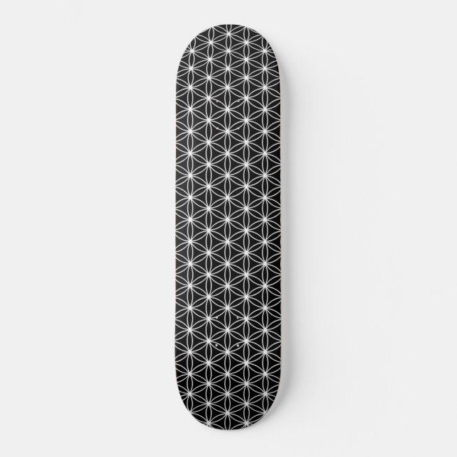 Flower Of Life Sacred Geometry Skateboard (Front)