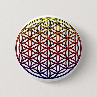 Flower of Life Sacred Geometry Symbol - 1 6 Cm Round Badge