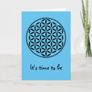 FLOWER OF LIFE - Sacred Geometry Symbol full 1 Card