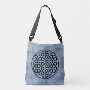 FLOWER OF LIFE - Sacred Geometry Symbol full 1 Crossbody Bag