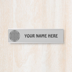 FLOWER OF LIFE - Sacred Geometry Symbol full 1 Door Sign