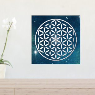 FLOWER OF LIFE - Sacred Geometry Symbol full 1 Foil Prints