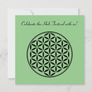 FLOWER OF LIFE - Sacred Geometry Symbol full 1 Invitation