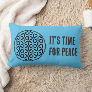 FLOWER OF LIFE - Sacred Geometry Symbol full 1 Lumbar Cushion