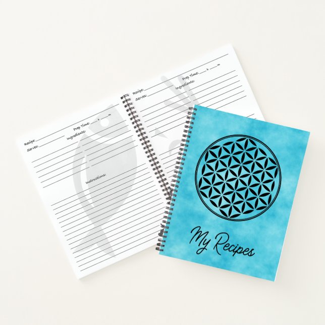 FLOWER OF LIFE - Sacred Geometry Symbol full 1 Notebook (Inside)