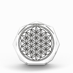 FLOWER OF LIFE - Sacred Geometry Symbol outline 1 Photo Block