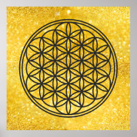FLOWER OF LIFE - Sacred Geometry Symbol outline 1