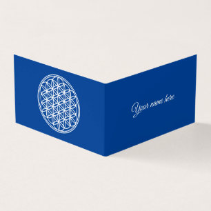 FLOWER OF LIFE - Sacred Geometry Symbol outline 2 Business Card