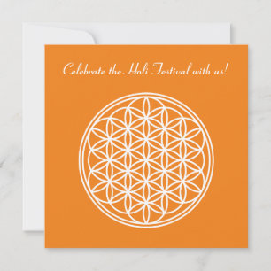 FLOWER OF LIFE - Sacred Geometry Symbol outline 2 Invitation