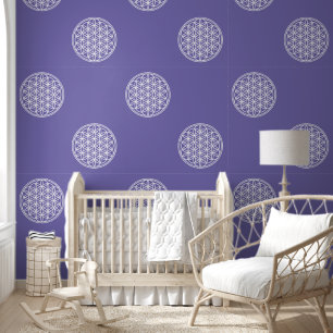 FLOWER OF LIFE - Sacred Geometry Symbol outline 2a Wallpaper