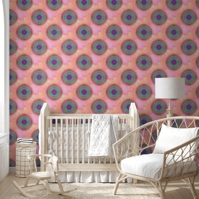 Flower Of Life - Seamless Pattern Art 6 Wallpaper (Kids)