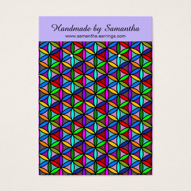 Flower of Life - seamless pattern - multi coloured (Front)