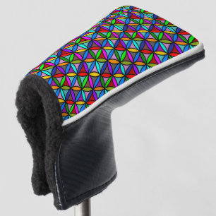 Flower of Life - seamless pattern - multi coloured Golf Head Cover