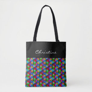 Flower of Life - seamless pattern - multi coloured Tote Bag