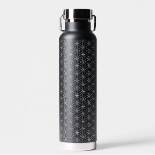 FLOWER OF LIFE - silver style pattern Water Bottle
