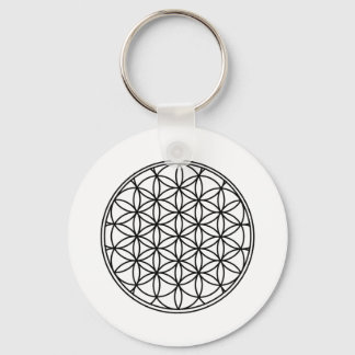 Flower of Life Simple Sacred Geometry Key Ring