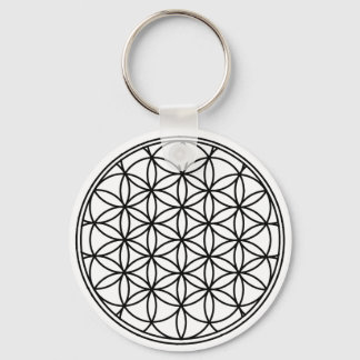 Flower of Life Simple Sacred Geometry Key Ring