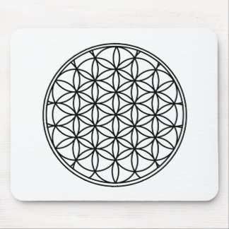 Flower of Life Simple Sacred Geometry Mouse Pad