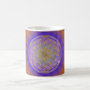 Flower of life   small flower radial BG Coffee Mug