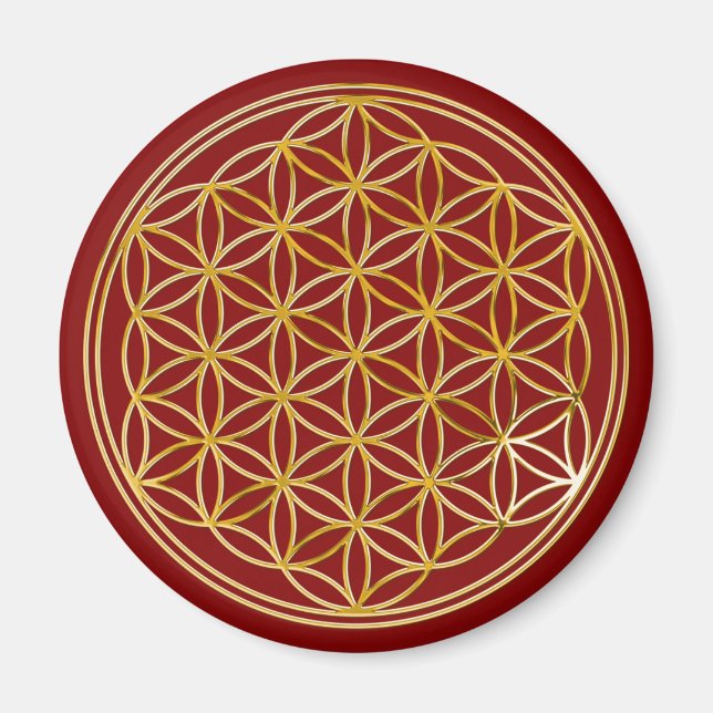 Flower of life | small magnet (Front)