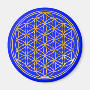 Flower of life small royal magnet