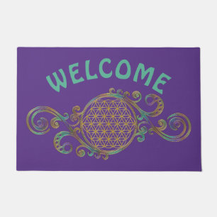 Flower Of Life - Spirals Ornaments 1 Doormat
