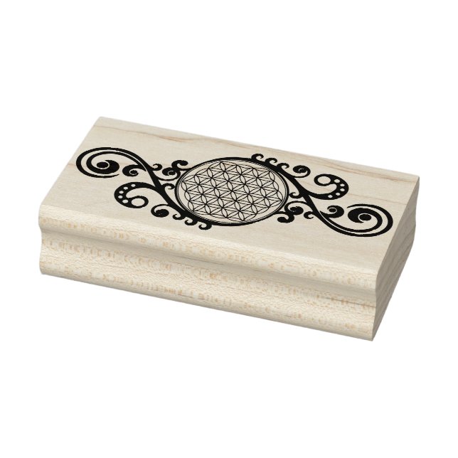 Flower Of Life - Spirals Ornaments 1 Rubber Stamp (Stamp)