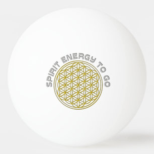FLOWER OF LIFE - SPIRIT ENERGY TO GO PING PONG BALL