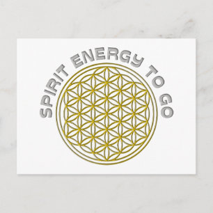 FLOWER OF LIFE - SPIRIT ENERGY TO GO POSTCARD