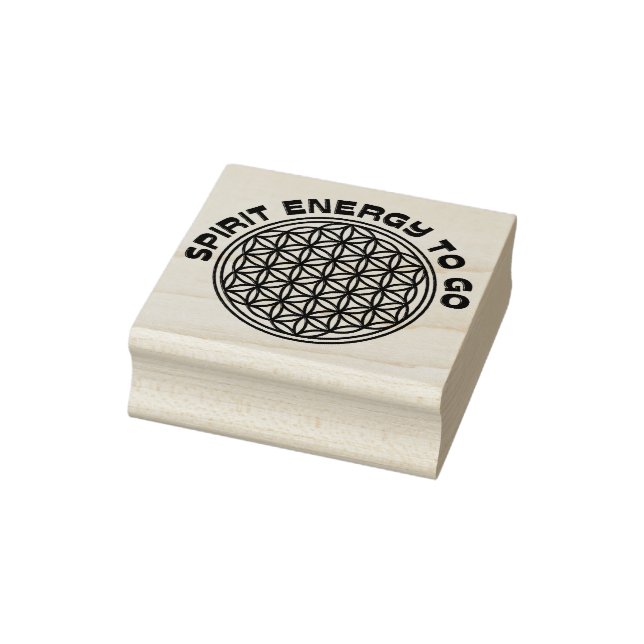Flower Of Life - spirit energy to go Rubber Stamp (Stamp)