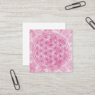 flower of life square business card