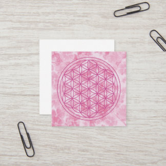 flower of life square business card