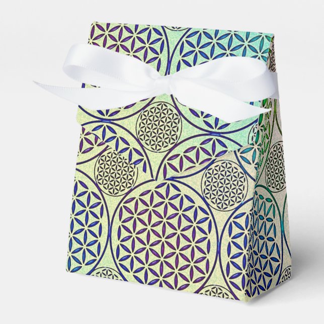 Flower of Life - stamp grunge pattern 2 Favour Box (Front Side)