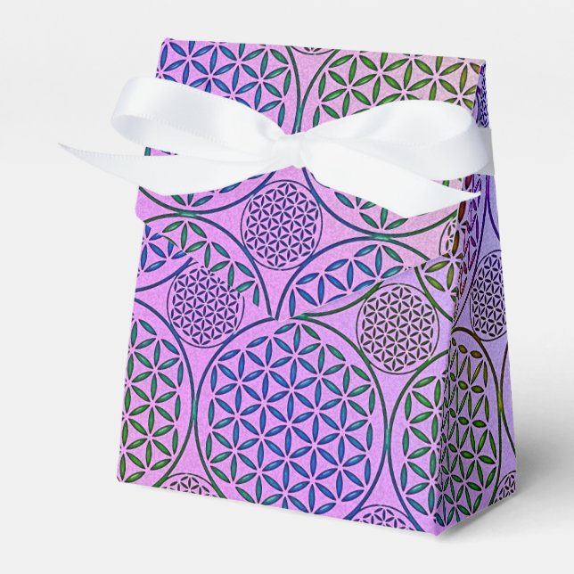 Flower of Life - stamp grunge pattern 3 Favour Box (Front Side)