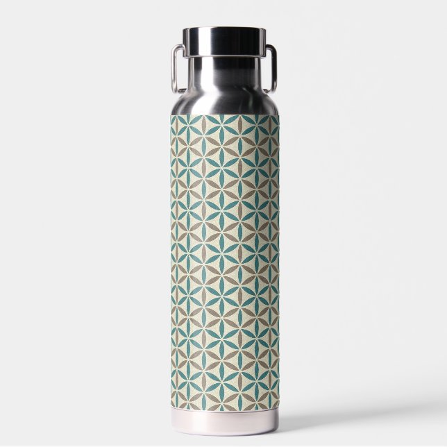 FLOWER OF LIFE - stamp pattern 1 Water Bottle (Front)