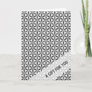 FLOWER OF LIFE - stamp pattern 5 Card