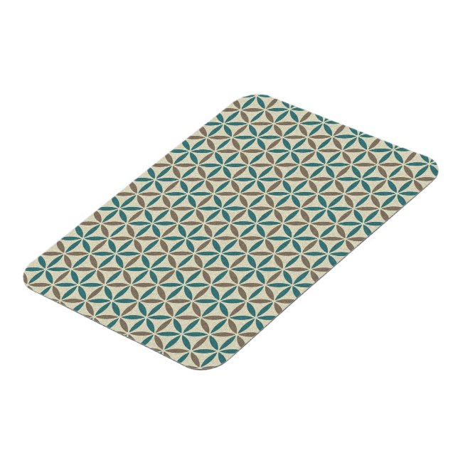 Flower of Life - stamp pattern - BG 1 Magnet (Left Side)
