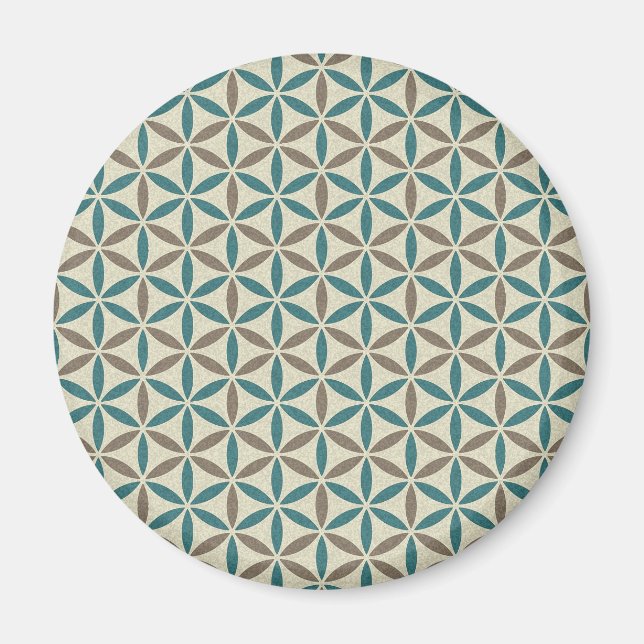Flower of Life - stamp pattern - BG 1 Magnet (Front)