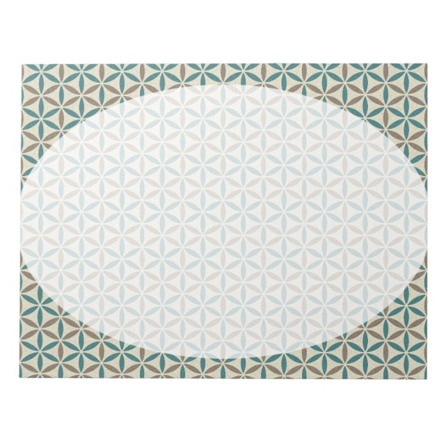 Flower of Life - stamp pattern - BG 1 Notepad (Front)