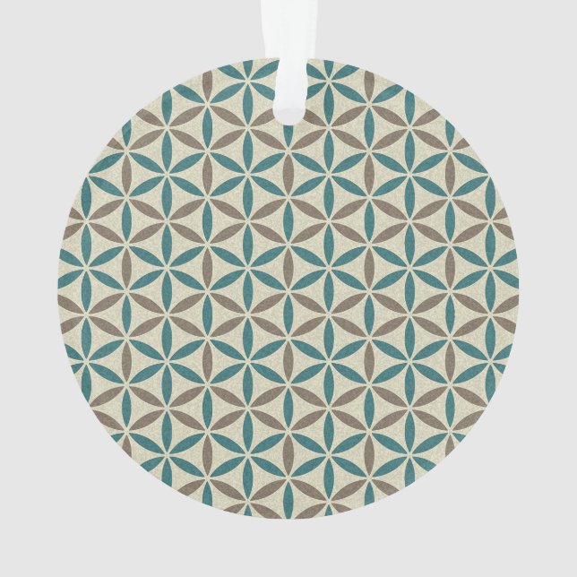 Flower of Life - stamp pattern - BG 1 Ornament (Back)