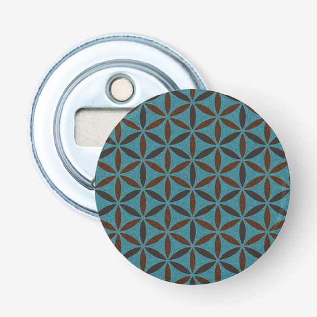 Flower of Life - stamp pattern - BG 2 Bottle Opener (Front)