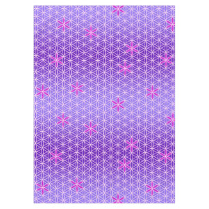 Flower Of Life - stamp seamless pattern - violet Tablecloth