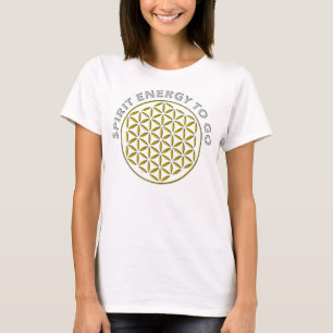 FLOWER OF LIFE - stamp - SPIRIT ENERGY TO GO T-Shirt