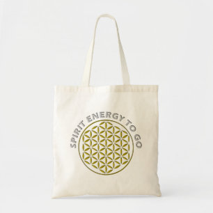 FLOWER OF LIFE - stamp - SPIRIT ENERGY TO GO Tote Bag