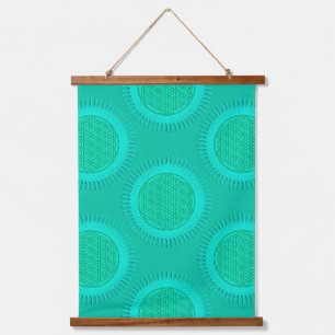 Flower Of Life - sun - seamless pattern 2 Hanging Tapestry