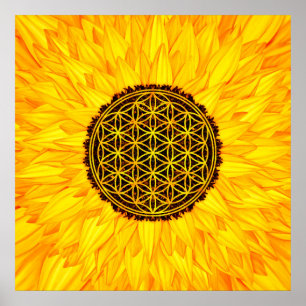Flower of Life -Sunflower #1 Poster