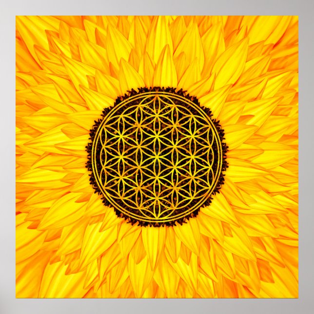Flower of Life -Sunflower #1 Poster (Front)